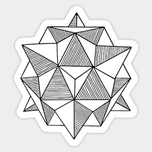 Geometric Triangles Sticker